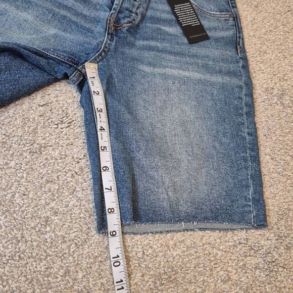 KUT From The Kloth Womens Margot High Rise Long Denim Shorts Size 0 - Picture 6 of 7